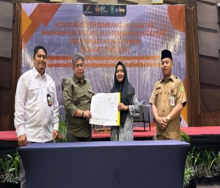 Penandatanganan MoU antara PT BSP dengan UMKM Sub Sedesa Raya, Selasa (17/12/2024). Foto Ist